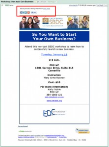 Constant Contact Email with Social Links